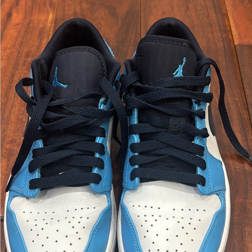 Jordan Black and Blue Sneakers